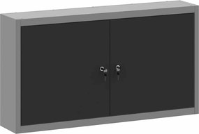 vidaXL Dulap pentru unelte cu raft Negru și Gri 50 x 20 x 55 cm