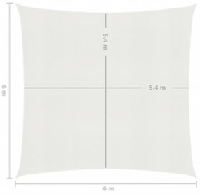Panza parasolar, alb, 6 x 6 m, HDPE, 160 g m   Alb, 6 x 6 m