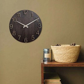 SENTOP | Ceas de perete elegant din lemn de stejar | OROBORO