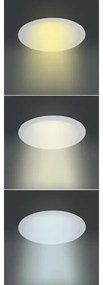 Solight WD144 - Plafonieră LED încastrabilă 24W/230V 3000/4000/6000K Ø 30 cm albă