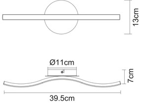 Globo 67171-6 - Lustră LED aplicată EVITA LED/6W/230V