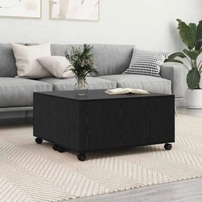 vidaXL Masă de cafea Stejar negru 75 x 75 x 38 cm Lemn compozit