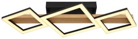 Plafoniera LED design indistrial Dustin negru 66x30cm