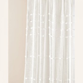 Perdea modernă crem Marisa cu bandă de agățat 300 x 250 cm