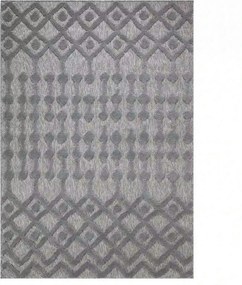 Covor 58388A, 80x150 cm, forma dreptunghiulara, polipropilena, gri