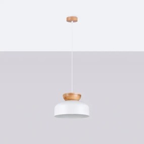 Lustră pe cablu Sollux SL.1350 MARION 1xE27/15W/230V alb