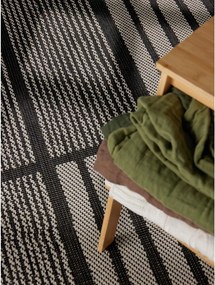 Covor pentru exterior și interior negru/crem 120x170 cm Haringey Allington – Ted Baker