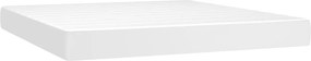 vidaXL Saltea cu arcuri buzunar, fermitate medie, alb, 160x200x20 cm, piele ecologică