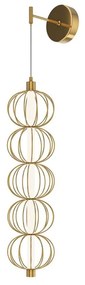 Aplica LED suspendata design decorativ Golden Cage
