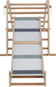 Montessori Triunghiul Pikler 3în1, natural/mix de culori, OPRIN