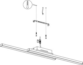 Plafonieră LED RGBW dimabilă FRAIOLI-Z LED/32W/230V Eglo 900076