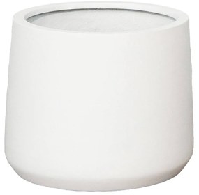 Ghiveci de flori Patt, alb mat, dimensiuni multiple - PotteryPots mărimea: Ø42 x 35 cm