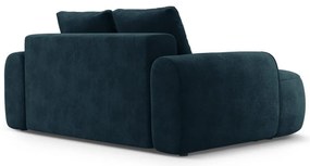 Canapea petrol cu tapițerie din catifea 175 cm Linz – Cosmopolitan Design