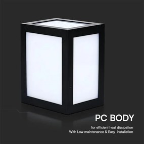 Aplică de perete pentru exterior cu LED/12W/230V 3000K IP65 neagră