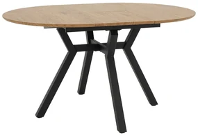 Masa Bucatarie/Dining Extensibila Fracesco MDF Stejar 100-140x100Cm