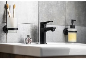 Baterie de lavoar Aqualine LOTTA negru mat