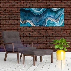 Tablou - Detaliu de acvamarin (120x50 cm)