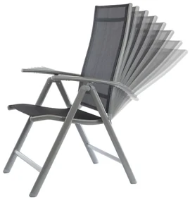 Set de gradina Alvero 2, patrat - 4 locuri, negru/gri