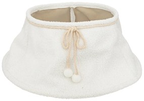 Fusta pentru brad de Craciun din plus alb, Ø 56 cm