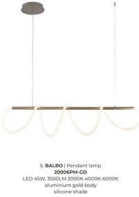 Lustra LED design moderna BALBO auriu