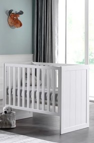 Pătuț Copii ERIK 60x120 cm, Alb – Vipack