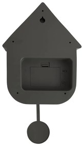 Ceas cu pendul pentru perete Karlsson Modern Cuckoo, 21,5 x 41,5 cm, verde