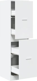 vidaXL Dulap de farmacie, alb, 40x41x144,5 cm, lemn prelucrat