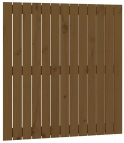 vidaXL Tăblie de pat pentru perete, maro miere, 82,5x3x90 cm, lemn pin