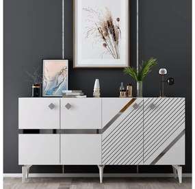 Dulap Tabivo (alb + argintiu) . 1093498
