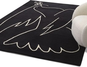 Covor design LUX Piccione 300x400cm, cambon negru 115522 HZ