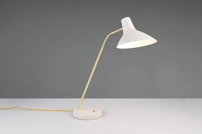 Veioză aurie/fildeș cu structură flexibilă (înălțime 54 cm) Traveller – Trio