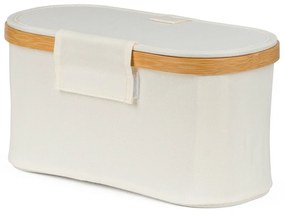 Cutie de depozitare G21 30 x 15 x 15 cm, dinbambus cu capac, bejz