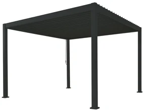 Pergola Reflect PREMIUM pentru gradina si terasa, aluminiu, antracit, 3x4 m