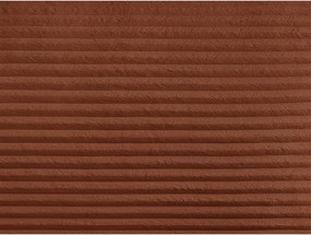 Colțar cărămiziu extensibil/cu spațiu de depozitare cu tapițerie din catifea reiată (cu colț pe partea stângă/în formă de "U") Lucien – Bobochic Paris