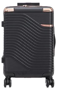 Valiză de cabină TravelLux Urban cu hard top și roți detașabile 35x55x20 cm neagră