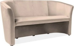 Canapea TM-3, stofa catifelata bej - Bluvel 28, 160x60x76 cm