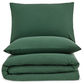 Lenjerie de pat 4Home Moss din muselină , verde, 140 x 220 cm, 70 x 90 cm, 140 x 220 cm, 70 x 90 cm