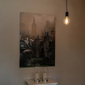 Lampa suspendată inteligentă neagră, incl. WiFi G95 - Facil