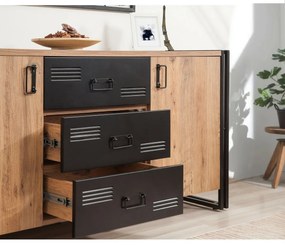 Comodă Cosmo Atlantic Pine and Black