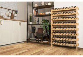 Raftier de vin din bambus G21, 72 sticle