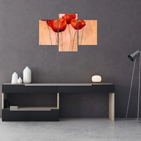 Tablou - Lalele roșii (90x60 cm)