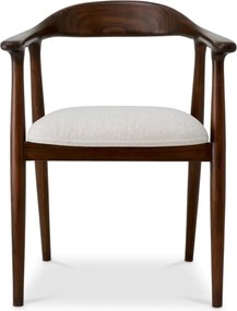 Scaun elegant design LUX Beale maro/ crem