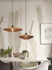 Lustra suspendata eco din iuta Iguazu disc 55cm