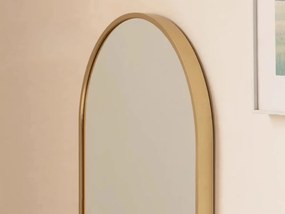 Oglinda ovala de perete OLVANI 80x40 cm cu rama aurie