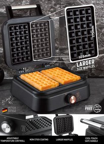 Aparat vafe   gofre   waffle tip belgian Berlinger Haus BH 9439