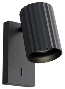 Redo 01-2549 - Aplică spot de perete DELPHI 1xGU10/7W/230V neagră