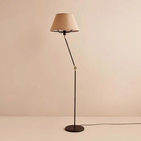 Lampadar AYD-3480, crem/negru, PVC/metal, 38x150 cm