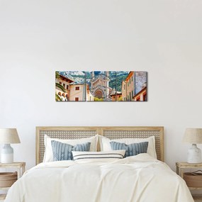 Tablou - Sóller, Mallorca (cu ceas) (90x30 cm)
