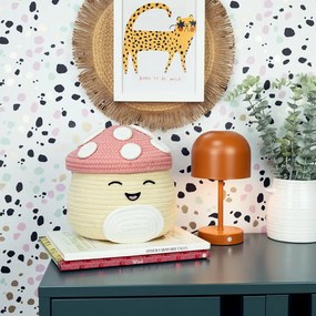 Coș de jucării pentru copii bej din material textil ø 23x22 cm Fizz Malcolm – SQUISHMALLOWS