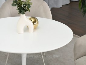 Masă de sufragerie Crispin (alb). Promo -15%. 1111742